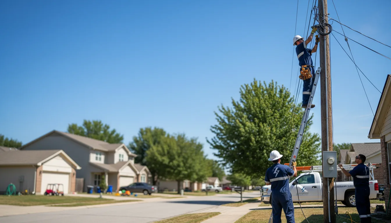 Residential electrician providing installation services in Looneyville, WV